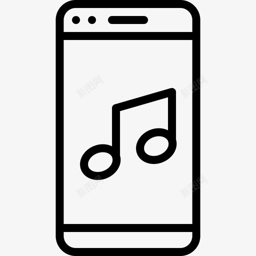音乐智能手机活动每日svg_新图网 https://ixintu.com 音乐 智能 手机 活动 每日 每天 生活方式 早晨 线路