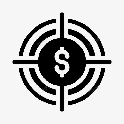 美元目标焦点财务目标svg_新图网 https://ixintu.com 目标 美元 焦点 财务 业务 分析 字形