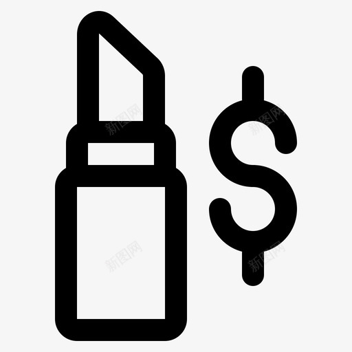 唇膏价格化妆品时尚svg_新图网 https://ixintu.com 唇膏 价格 化妆品 时尚 女性 气质 生活方式 口红 红线