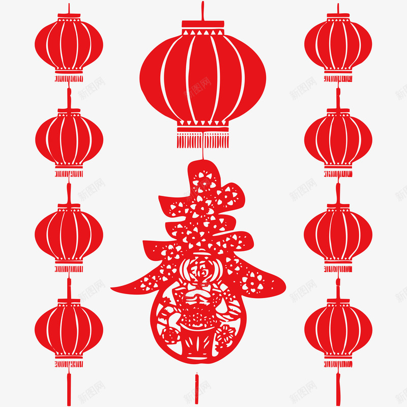 新年春节中国剪纸花纹边框png免抠素材_新图网 https://ixintu.com 新年 年春节 中国 剪纸 花纹 边框