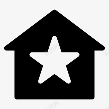 明星之家家庭应用程序房子图标