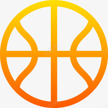 篮球娱乐84线性颜色图标