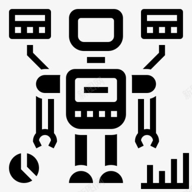 原型机器人工程11字形图标