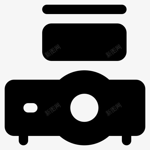 双投影仪会议办公室svg_新图网 https://ixintu.com 投影仪 会议 办公室 演示 研讨会 实心