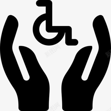 护理残疾人援助19已满图标