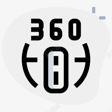 360视图虚拟现实127圆形图标