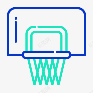 篮球玩具53轮廓颜色图标