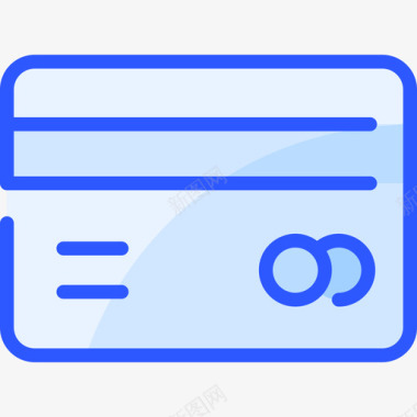 信用卡电子商务236蓝色图标