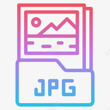 Jpg文件图形设计173渐变图标
