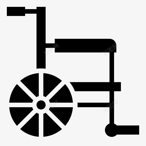 轮椅医院95填充物svg_新图网 https://ixintu.com 轮椅 医院 填充