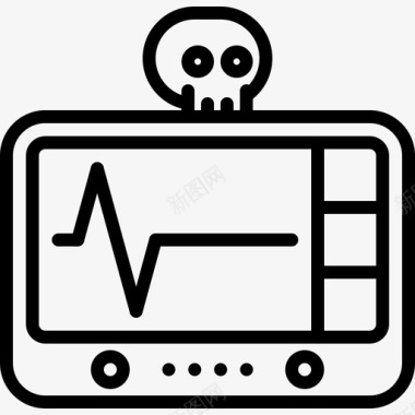 心电图葬礼55直线型图标
