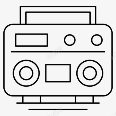 收音机媒体音乐播放器图标