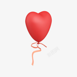 情人节装饰气球免扣爱心气球涂设计素材