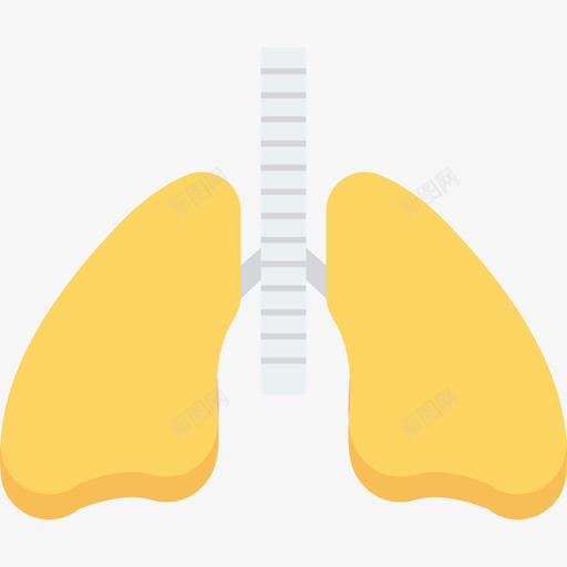 肺健康和健康平坦svg_新图网 https://ixintu.com 健康 平坦