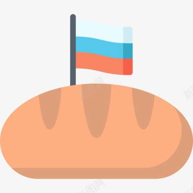 面包俄罗斯36扁平图标