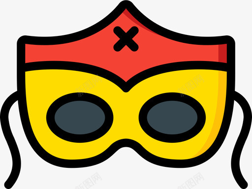 面具服装派对51线性颜色svg_新图网 https://ixintu.com 面具 服装 派对 线性 颜色