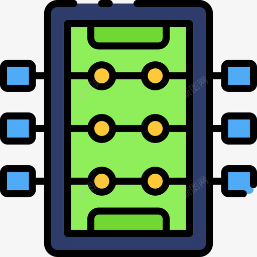 Foosball23号拱廊线性颜色svg_新图网 https://ixintu.com Foosball 23号 拱廊 线性 颜色