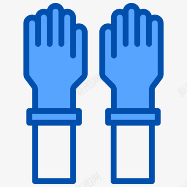 手套病毒121蓝色图标