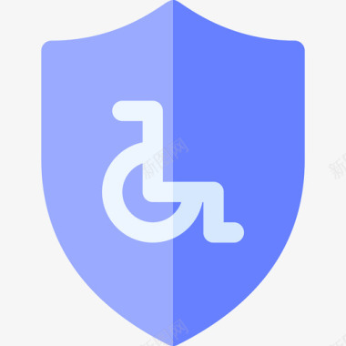 残疾保险残疾人援助18平房图标