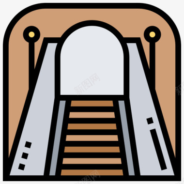 隧道铁路53线颜色图标