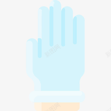 手套冠状病毒114扁平图标