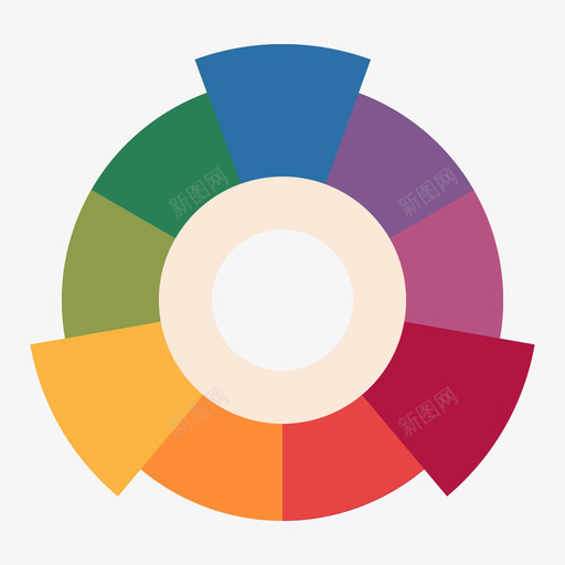 色轮平面设计172平面svg_新图网 https://ixintu.com 色轮 平面设计 平面