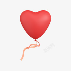 心气情人节装饰气球免扣爱心气球涂设计高清图片