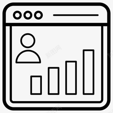 用户数据分析关键绩效指标kpi图标