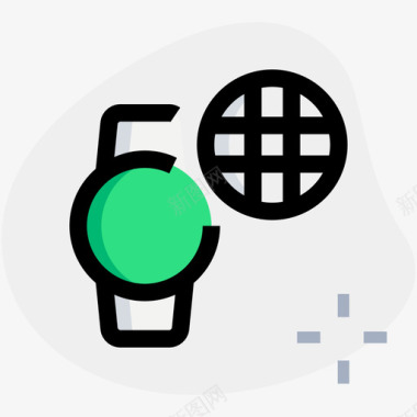 全球智能手表6圆形图标