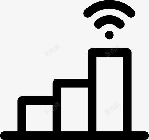 信号图表增长svg_新图网 https://ixintu.com 增长 图表 信号 互联网 wifi