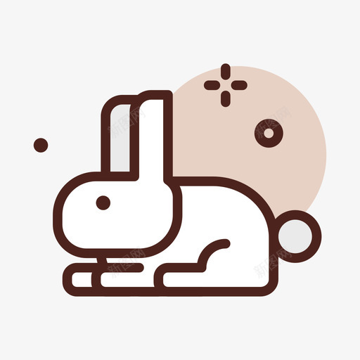 兔子狩猎13线形颜色svg_新图网 https://ixintu.com 兔子 狩猎 线形 颜色