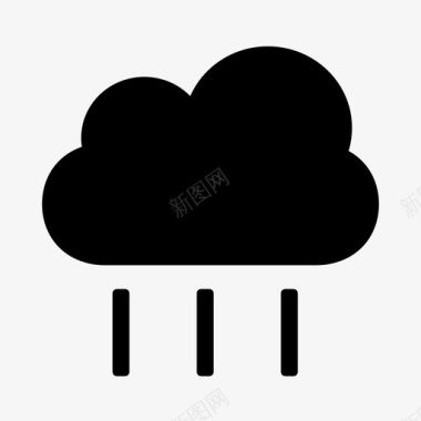 多云雨天气多云天图标