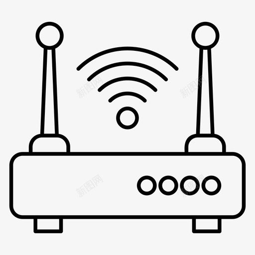 wifi路由器宽带调制解调器互联网设备svg_新图网 https://ixintu.com 路由器 wifi 宽带 调制解调器 互联网 设备 网络 无线 计算机 硬件 线路