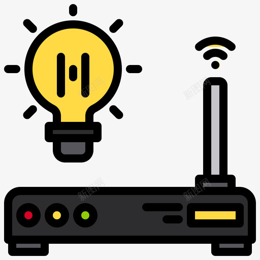 调制解调器物联网155线性颜色svg_新图网 https://ixintu.com 调制解调器 联网 线性 颜色