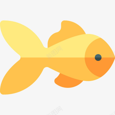 金鱼好运11扁平图标