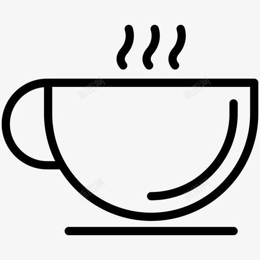 茶早餐咖啡svg_新图网 https://ixintu.com 早餐 咖啡 杯子 热的 美食家