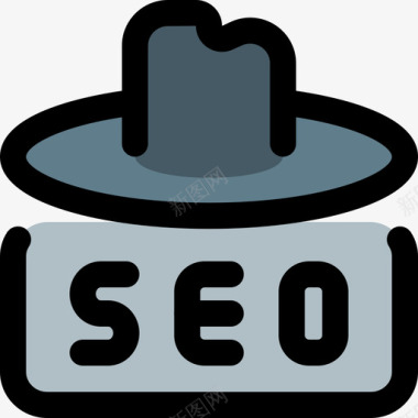 匿名网络应用SEO5线性颜色图标