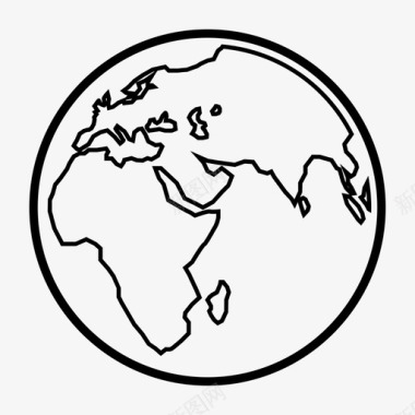 世界地球行星图标