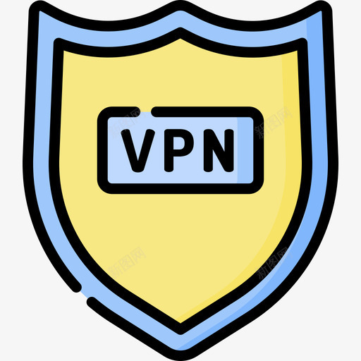 Vpn远程办公12线性彩色svg_新图网 https://ixintu.com Vpn 远程 办公 线性 彩色