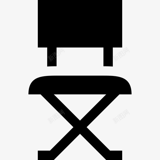 折叠椅家具235填充svg_新图网 https://ixintu.com 折叠 家具 填充