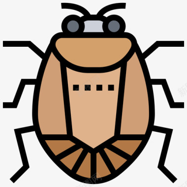 虫昆虫9线状颜色图标