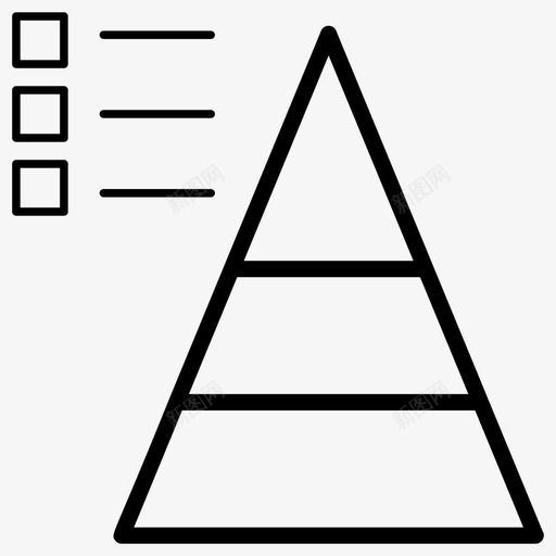 金字塔层次结构链接构建svg_新图网 https://ixintu.com 结构 三角形 金字塔 层次 链接 构建 数据分析 集合 合线 向量 图标
