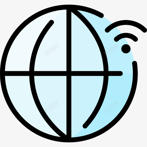 地球仪互联网技术29线性颜色svg_新图网 https://ixintu.com 地球仪 互联网 技术 线性 颜色
