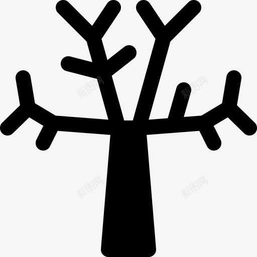 树冬季自然22填充svg_新图网 https://ixintu.com 冬季 自然 填充