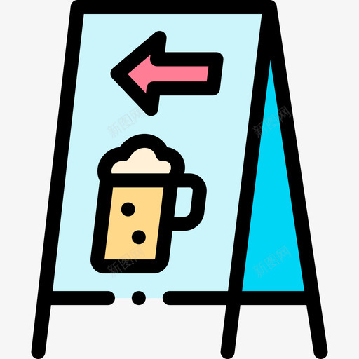 酒吧95酒吧线性颜色svg_新图网 https://ixintu.com 酒吧 线性 颜色