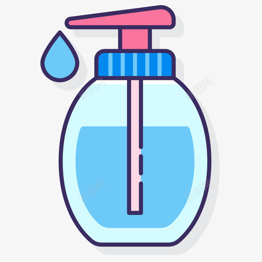 液体肥皂卫生52线性颜色svg_新图网 https://ixintu.com 液体 肥皂 卫生 线性 颜色