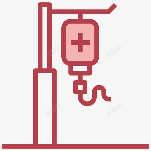生理盐水医疗用品20红色svg_新图网 https://ixintu.com 生理盐水 医疗用品 红色