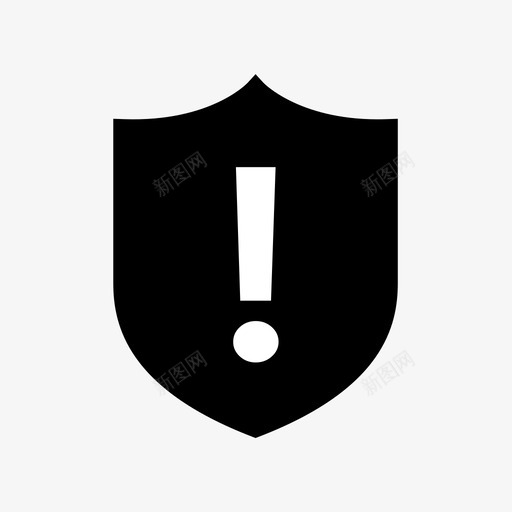 盾牌实心感叹号svg_新图网 https://ixintu.com 盾牌 实心 感叹 叹号
