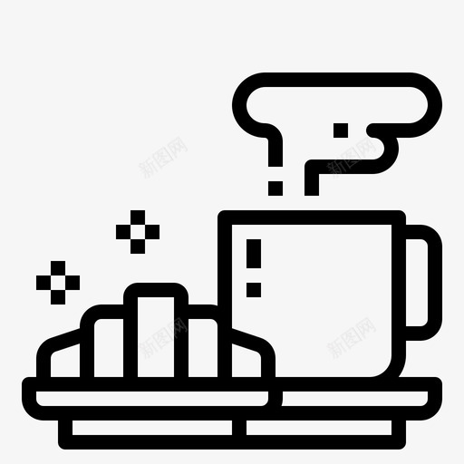 热咖啡213酒店线性svg_新图网 https://ixintu.com 咖啡 酒店 线性