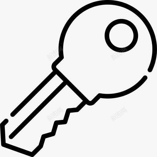 钥匙日常用品7直线型svg_新图网 https://ixintu.com 钥匙 日常用品 直线 线型